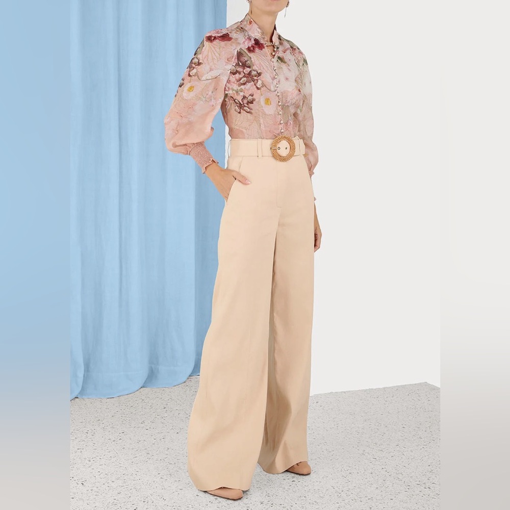 Zimmermann Linen Wide Leg Pants - with tags